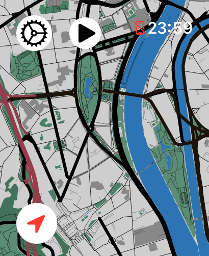 City overview in Lily Classic on Apple Watch